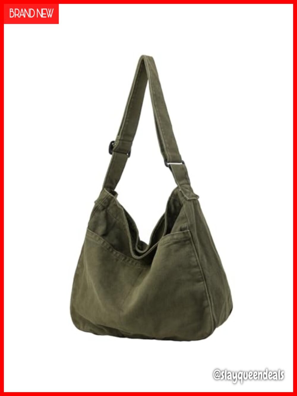 Canvas Tote Bag Large Hobo Crossbody Shoulder Bag for Women Men Travel Work